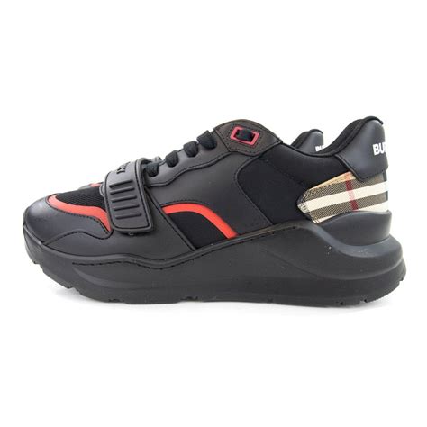 burberry black ramsey sneakers|burberry larkhall sneakers women's.